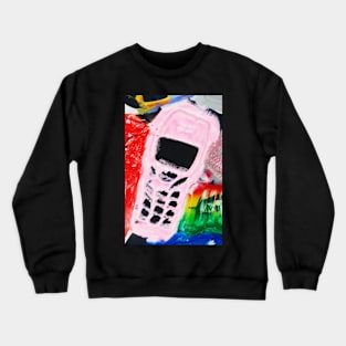 Recycled Mobile Phone cases - PINK Crewneck Sweatshirt